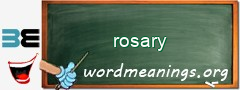 WordMeaning blackboard for rosary